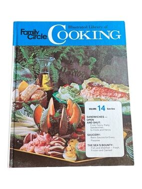 Vintage Family Circle Illustrated Library of Cooking Volume 14 Cookbook 1972